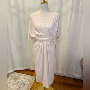 Posh Couture Champagne Midi Dress